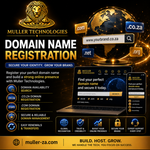 Domain Name Registration - CO.ZA - Per Year Domain Name Registration - CO.ZA - Per Year